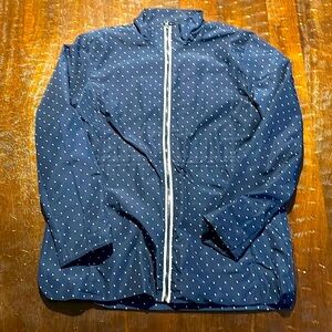 Light Sporty Jacket - Polka Dot Water Resistant Fall Jacket